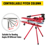 VEVOR Manual Pipe Bender Plumbers Tool 16T, Pipe Bending Machine 1/2-2 Inch, Pipe Bending Pipe Bending Machine Ø22mm-Ø60mm, Bender Tube Bender Machine Tube Bender for Heating and Piping Construction - Top-Down View