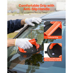 Vacuum Suction Cup, 203 mm Vacuum Glass Lifter with ABS Handle, 180 kg Max Lifting Capacity Tile Suction Cup Tool with Carrying Case for Lifting Large Tile, Granite, Drywall, Windows (2-Pack)