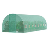 VEVOR Walk-in Tunnel Greenhouse 27.38x9.5x7.38ft Galvanized Frame PE Cover Green - Extra Image