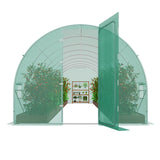 VEVOR Walk-in Tunnel Greenhouse 27.38x9.5x7.38ft Galvanized Frame PE Cover Green - Extra Image