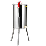 VEVOR Manual Honey Extractor, 2/4 Frames Honey Spinner Extractor, Stainless Steel Beekeeping Extraction, Honeycomb Drum Spinner with Lid, Apiary Centrifuge Equipment with Height Adjustable Stand - Extra Image