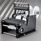 Manual Round Labeling Machine, 15-20pcs/min, Bottle Label Applicator for Round Bottles, Adjustable Manual Round Bottle Labeler Suitable for Round Bottle Diameter 20-120 mm (with Pressing Bar)