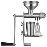 VEVOR Manual Oil Press Machine, Stainless Steel Oil Extractor Machine, Detachable Oil Presser for Effortless Cleaning, Household Oil Expeller for Pressing Peanuts, Sesame Seeds, Rapeseed, Tea Seeds - Extra Image