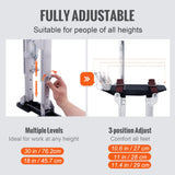 VEVOR Drywall Stilts Aluminum Tool Stilts 45.7-76.2cm Adjustable Painting Taping - Side View