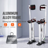 VEVOR Drywall Stilts Aluminum Tool Stilts 45.7-76.2cm Adjustable Painting Taping - Top-Down View