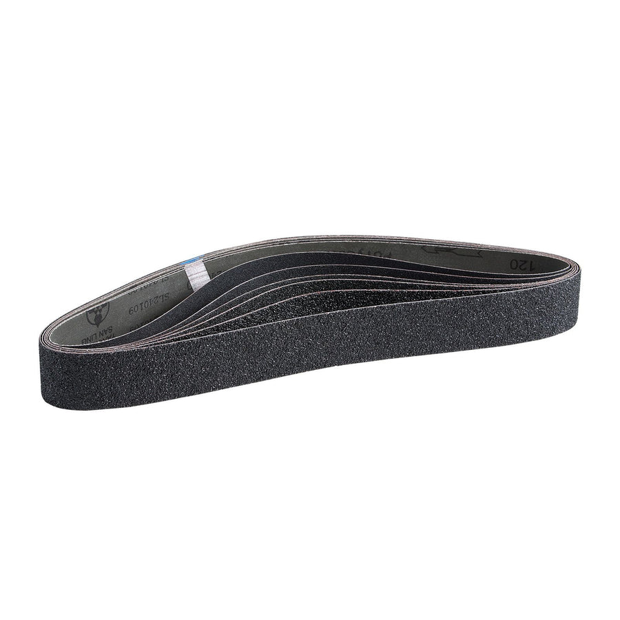 Sanding Belts, 50mm x 1066mm Belt Sander Sanding Belts, 6 PCS (Each of 36 40 60 80 100 120 Assorted Grits) Silicon Carbide for Knife Sharpening, Metalworking, Composites, Plastic Finishing