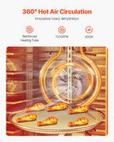 VEVOR 12 Trays Rotary Food Dehydrator Machine Stainless Steel 800W Fruit Drying
