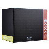 VEVOR 3 in 1 Plyometric Jump Box, 30/24/20 Inch Foam Plyo Box, Platform & Jumping Agility Box, Anti-Slip Fitness Exercise Step Up Box for Home Gym Training, Conditioning Strength Training, Black