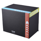 VEVOR 3 in 1 Plyometric Jump Box, 30/24/20 Inch Foam Plyo Box, Platform & Jumping Agility Box, Anti-Slip Fitness Exercise Step Up Box for Home Gym Training, Conditioning Strength Training, Black - Extra Image