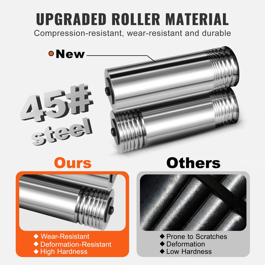 Rolling Mill, 1.77"/45 mm Jewelry Rolling Mill Machine, 1: 2.4 Gear Ratio, 3-in-1 Multi-function Rolling Mill, 0-6 mm Press Thickness for Metal Jewelry Making Sheet Square Wire Semicircle