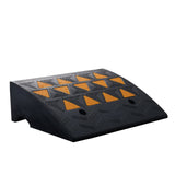 VEVOR Rubber Curb Ramp 15.2 cm Rise Height Sidewalk Curb Ramp, 37 cm Width 49.1 cm Length Driveway Ramp for Curb, 15T Heavy Duty Rubber Ramp for Forklifts, Trucks, Buses, Cars, Wheelchairs, Bikes - Extra Image