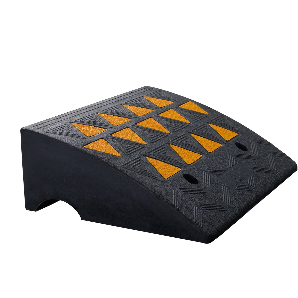 VEVOR Rubber Curb Ramp 15.2 cm Rise Height Sidewalk Curb Ramp, 37 cm Width 49.1 cm Length Driveway Ramp for Curb, 15T Heavy Duty Rubber Ramp for