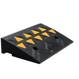 VEVOR Rubber Curb Ramp 10.8 cm Rise Height Sidewalk Curb Ramp, 30 cm Width 50 cm Length Driveway Ramp for Curb, 15T Heavy Duty Rubber Ramp for