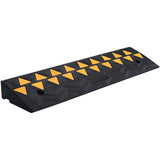 VEVOR Rubber Curb Ramp 9.4 cm Rise Height Sidewalk Curb Ramp, 25 cm Width 100 cm Length Driveway Ramp for Curb, 15T Heavy Duty Rubber Ramp for Forklifts, Trucks, Buses, Cars, Wheelchairs, Bikes - Extra Image