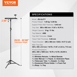 VEVOR Projector Stand Laptop Stand Tripod Adjustable Height from 26.97 to 63 in - Close-Up Angle