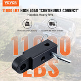 VEVOR 50mm Trailer Shackle Hitch Receiver Heavy Duty Tow Recovery for Truck Jeep - Front View