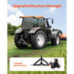 3 Point Hitch Receiver with 2 in Receiver, 3pt Quick Hitch Attachment, 3,000 lbs Capacity, Heavy Duty Tractor, image 5