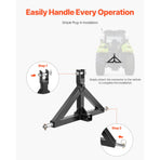3 Point Hitch Receiver with 2 in Receiver, 3pt Quick Hitch Attachment, 3,000 lbs Capacity, Heavy Duty Tractor, image 6