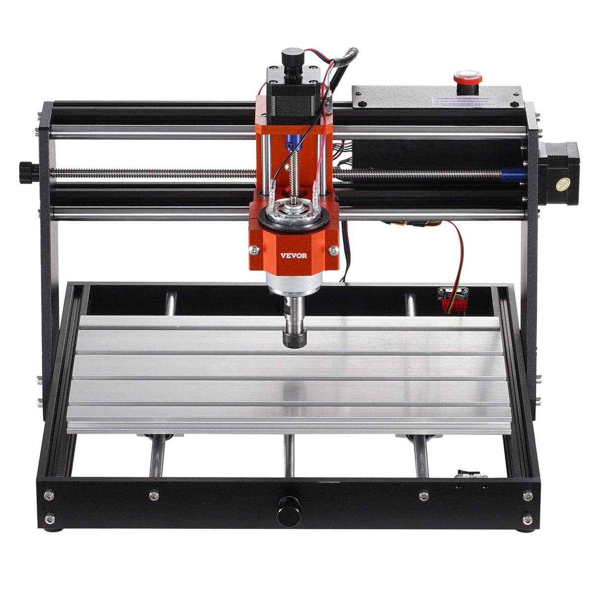 VEVOR CNC Router Machine, 120W, 3 Axis GRBL Control Wood Engraving Carving Milling Machine Kit, 11.81 x 7.87 x 2.83 in / 300 x 200 x 72 mm Working Area 1200 RPM for Wood Acrylic MDF PVC Plastic Foam