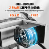 VEVOR Dividing Head, K11-100mm 3-Jaw Chuck, CNC Router Milling Machine Rotational Axis 4th Axis A Axis Indexing Head, 65 mm Center Height MT2 Tailstock 6:1 Gear Ratio, Universal for Engraving - Top-Down View