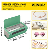 VEVOR Ultrasonic Cleaner Ultrasound Cleaning Machine 500ML Green for Jewelry - Close-Up Angle