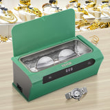 VEVOR Ultrasonic Cleaner Ultrasound Cleaning Machine 500ML Green for Jewelry