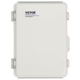 VEVOR Outdoor Electrical Junction Box, 430 x 330 x 180 mm, ABS Plastic Electrical Enclosure Box with Hinged Cover Stainless Steel Latch, IP67 Dustproof Waterproof for Outdoor Electrical Projects, 17 x 13 x 7 inch