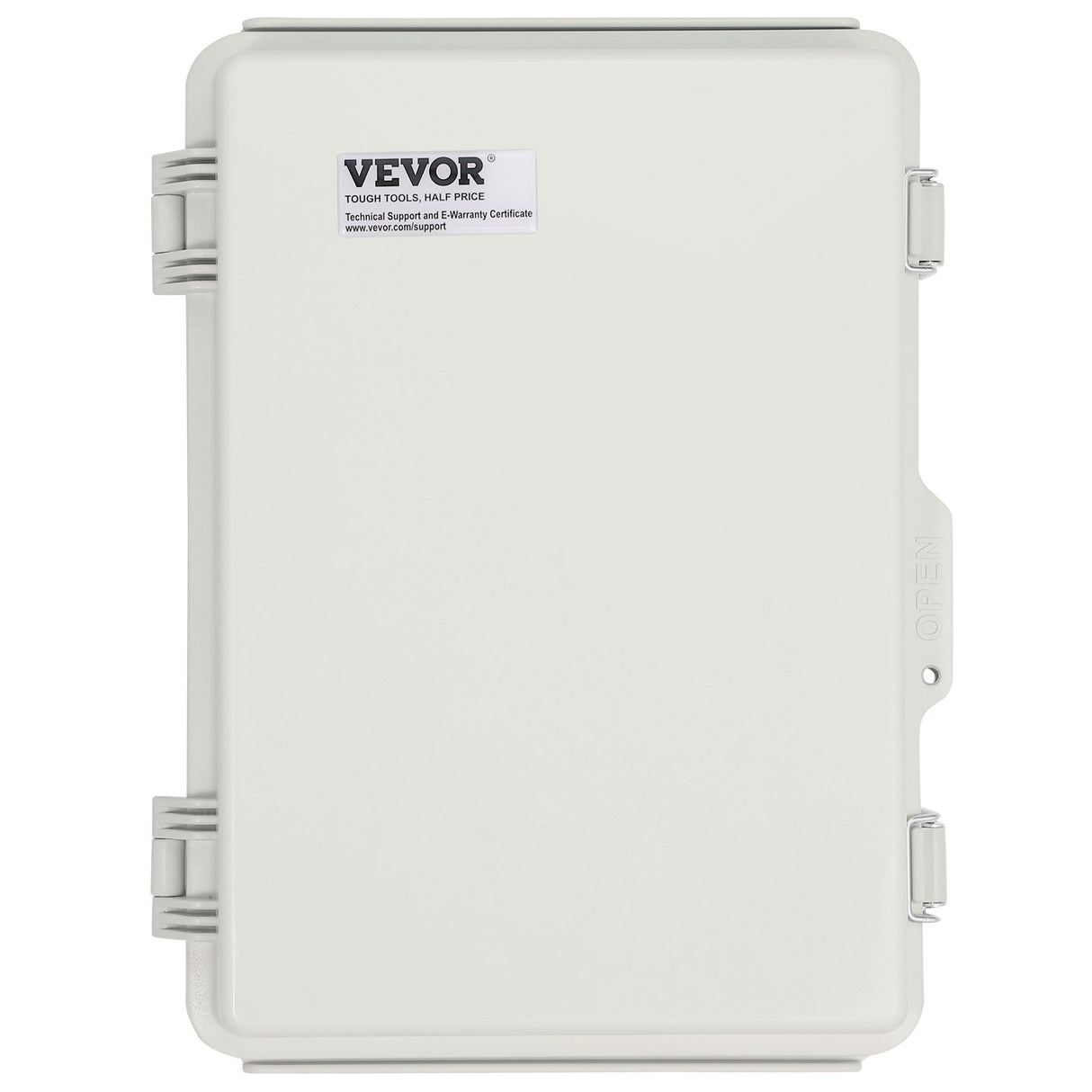 VEVOR Outdoor Electrical Junction Box, 430 x 330 x 180 mm, ABS Plastic Electrical Enclosure Box with Hinged Cover Stainless Steel Latch, IP67 Dustproof Waterproof for Outdoor Electrical Projects, 17 x 13 x 7 inch