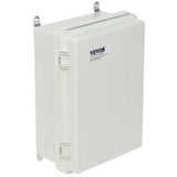 VEVOR Outdoor Electrical Junction Box, 430 x 330 x 180 mm, ABS Plastic Electrical Enclosure Box with Hinged Cover Stainless Steel Latch, IP67 Dustproof Waterproof for Outdoor Electrical Projects, 17 x 13 x 7 inch - Extra Image