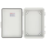 VEVOR Outdoor Electrical Junction Box, 430 x 330 x 180 mm, ABS Plastic Electrical Enclosure Box with Hinged Cover Stainless Steel Latch, IP67 Dustproof Waterproof for Outdoor Electrical Projects, 17 x 13 x 7 inch - Extra Image