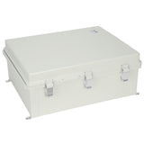 VEVOR Outdoor Electrical Junction Box, 530 x 430 x 200 mm, ABS Plastic Electrical Enclosure Box with Hinged Cover Stainless Steel Latch, IP67 Dustproof Waterproof for Outdoor Electrical Projects, 21 x 17 x 8 inch