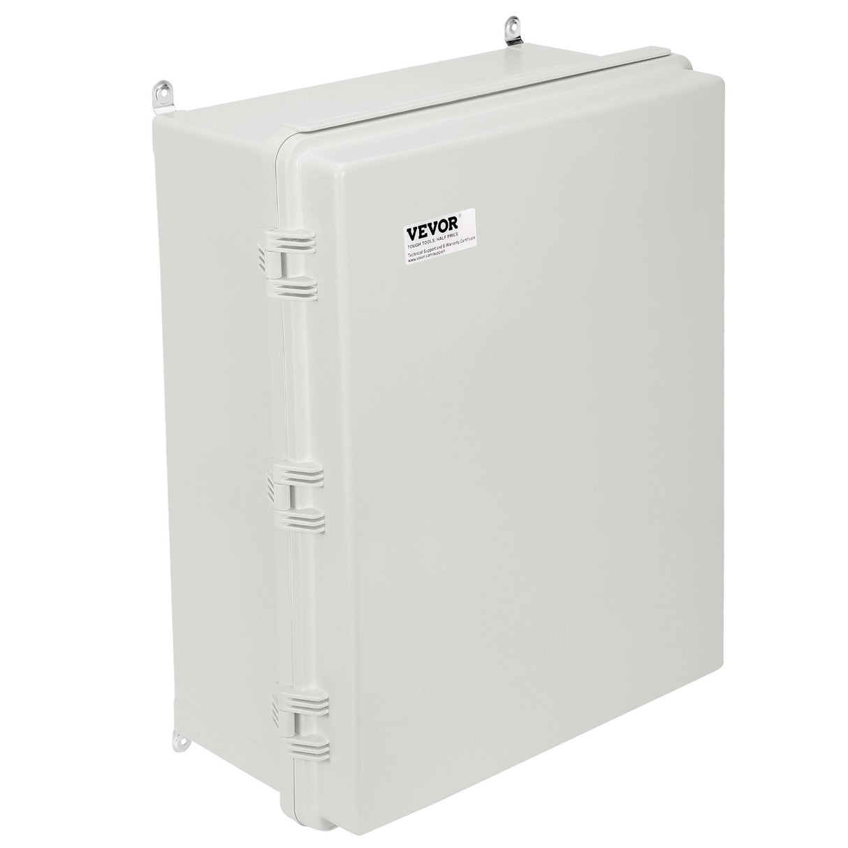VEVOR Outdoor Electrical Junction Box, 530 x 430 x 200 mm, ABS Plastic Electrical Enclosure Box with Hinged Cover Stainless Steel Latch, IP67 Dustproof Waterproof for Outdoor Electrical Projects, 21 x 17 x 8 inch
