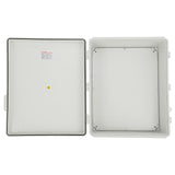 VEVOR Outdoor Electrical Junction Box, 530 x 430 x 200 mm, ABS Plastic Electrical Enclosure Box with Hinged Cover Stainless Steel Latch, IP67 Dustproof Waterproof for Outdoor Electrical Projects, 21 x 17 x 8 inch