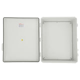 VEVOR Outdoor Electrical Junction Box, 530 x 430 x 200 mm, ABS Plastic Electrical Enclosure Box with Hinged Cover Stainless Steel Latch, IP67 Dustproof Waterproof for Outdoor Electrical Projects, 21 x 17 x 8 inch - Extra Image