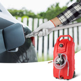 VEVOR 60.57L Fuel Caddy, 7.8 L/min, Portable Gas Storage Tank Container with Hand Pump Rubber Wheels, Fuel Transfer Storage Tank for Gasoline Diesel Machine Oil Car Mowers Tractor Boat Motorcycle