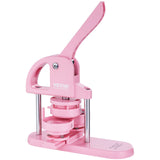 VEVOR Button Maker, 1/1.25/2.28 inch(25/32/58mm) 3-IN-1 Pin Maker, 300pcs Button Parts, Button Maker Machine with Panda Magic Book, Ergonomic Arc Handle Punch Press Kit, For Children DIY Gifts, Pink - Extra Image