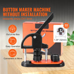 Button Maker Machine, 1.25 inch/32mm Pin Maker, Installation-Free Badge Punch Press Kit, Children DIY Gifts, image 2