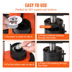 Button Maker Machine, 1.25 inch/32mm Pin Maker, Installation-Free Badge Punch Press Kit, Children DIY Gifts, image 5