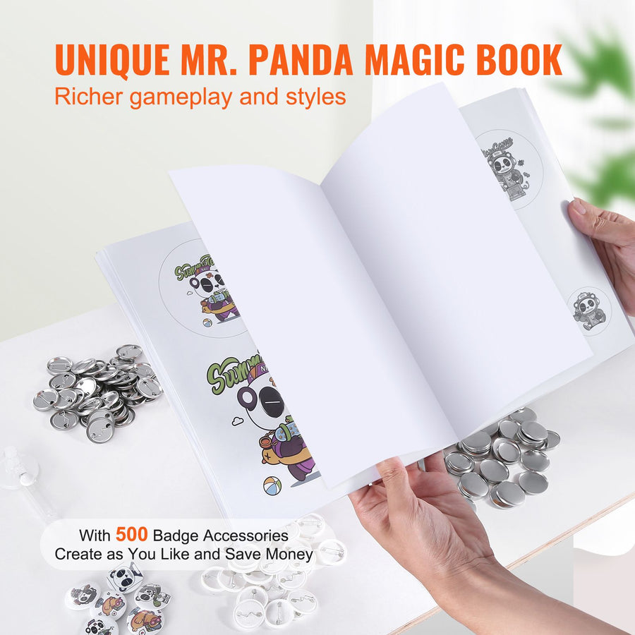 Button Maker Machine, 1.25 inch/32mm Pin Maker, Installation-Free Badge Punch Press Kit, Children DIY Gifts, image 6