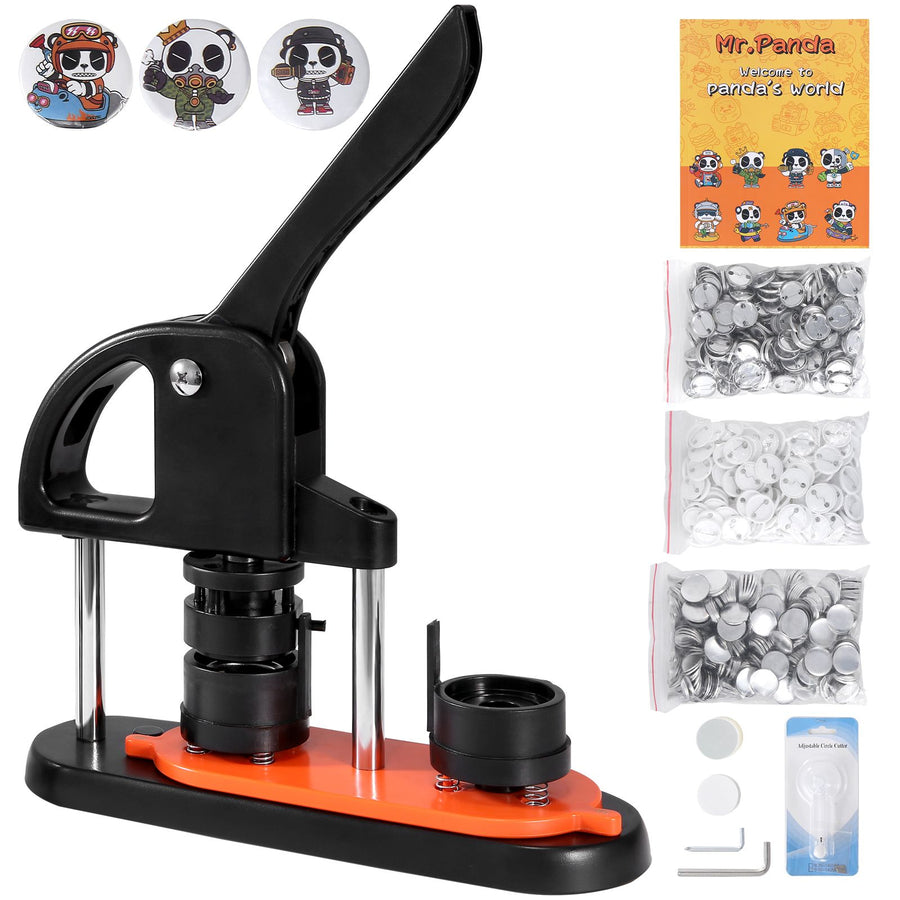 Button Maker Machine, 1.25 inch/32mm Pin Maker, Installation-Free Badge Punch Press Kit, Children DIY Gifts, image 9