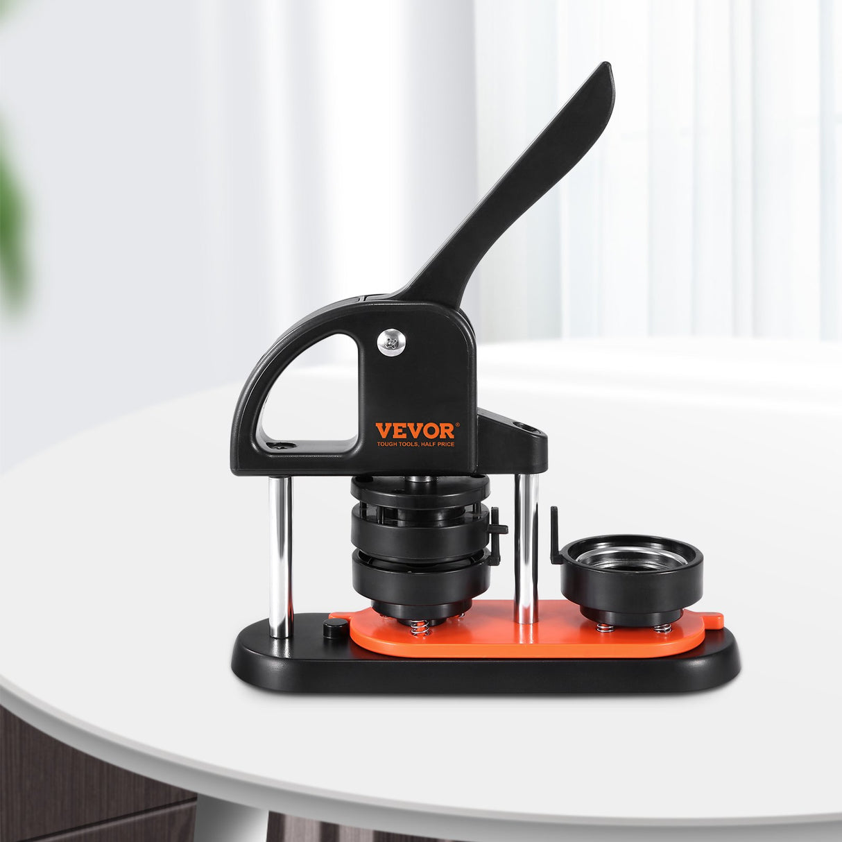 VEVOR Button Maker Machine, 2.28 inch/58mm Pin Maker, Installation-Free Badge Punch Press Kit, Children DIY Gifts Button Making Supplies with 100pcs Button Parts, Circle Cutter, Magic Book