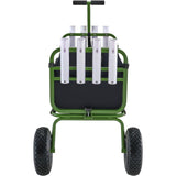 VEVOR Beach Fishing Cart, 136kg Load Capacity, Foldable Fish and Marine Cart with Four 280mm Big Wheels Rubber Balloon Tires, Heavy-Duty Steel Pier Wagon Trolley with 8 Rod Holders for Picnic - Extra Image
