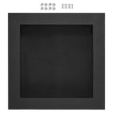 Shower Niche Ready for Tile 40.64 x 40.64 cm, Single Shelf Organizer, Square Corners Wall-inserted Niche Recessed, Sealed Protection Modern Soap Storage Niche for Shower Bathroom, Black