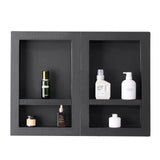 VEVOR Shower Niche 40.6 x 61+40.6 x 61 cm Recessed Wall Organizer Bathroom