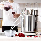 VEVOR Moonshine Still Water Alcohol Distiller 13.2Gal w/Thumper Keg & Water Pump - Low Angle