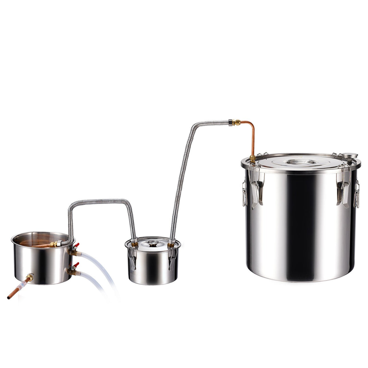 VEVOR Moonshine Still Water Alcohol Distiller 13.2Gal w/Thumper Keg & Water Pump