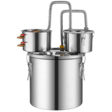 VEVOR Moonshine Still Water Alcohol Distiller 13.2Gal w/Thumper Keg & Water Pump - Extra Image