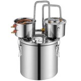 VEVOR Moonshine Still Water Alcohol Distiller 13.2Gal w/Thumper Keg & Water Pump - Extra Image