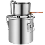 VEVOR Moonshine Still Water Alcohol Distiller 3Gal w/ Water Pump Stainless Steel - Extra Image