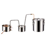 VEVOR Moonshine Still Water Alcohol Distiller 5Gal w/Thumper Keg & 8W Water Pump - Extra Image